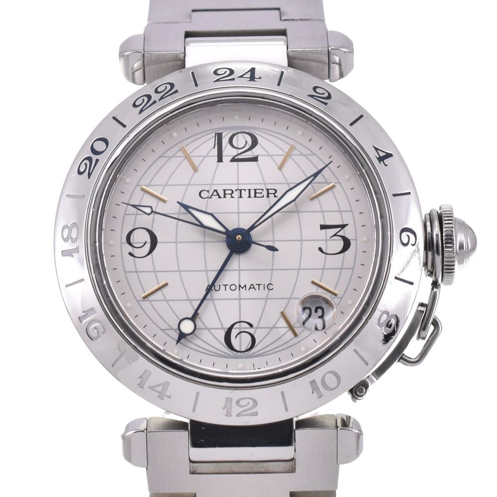 カルティエ CARTIER パシャC メリディアン GMT デイト 自動巻き ユニセックス 箱 保証書付き C 144379