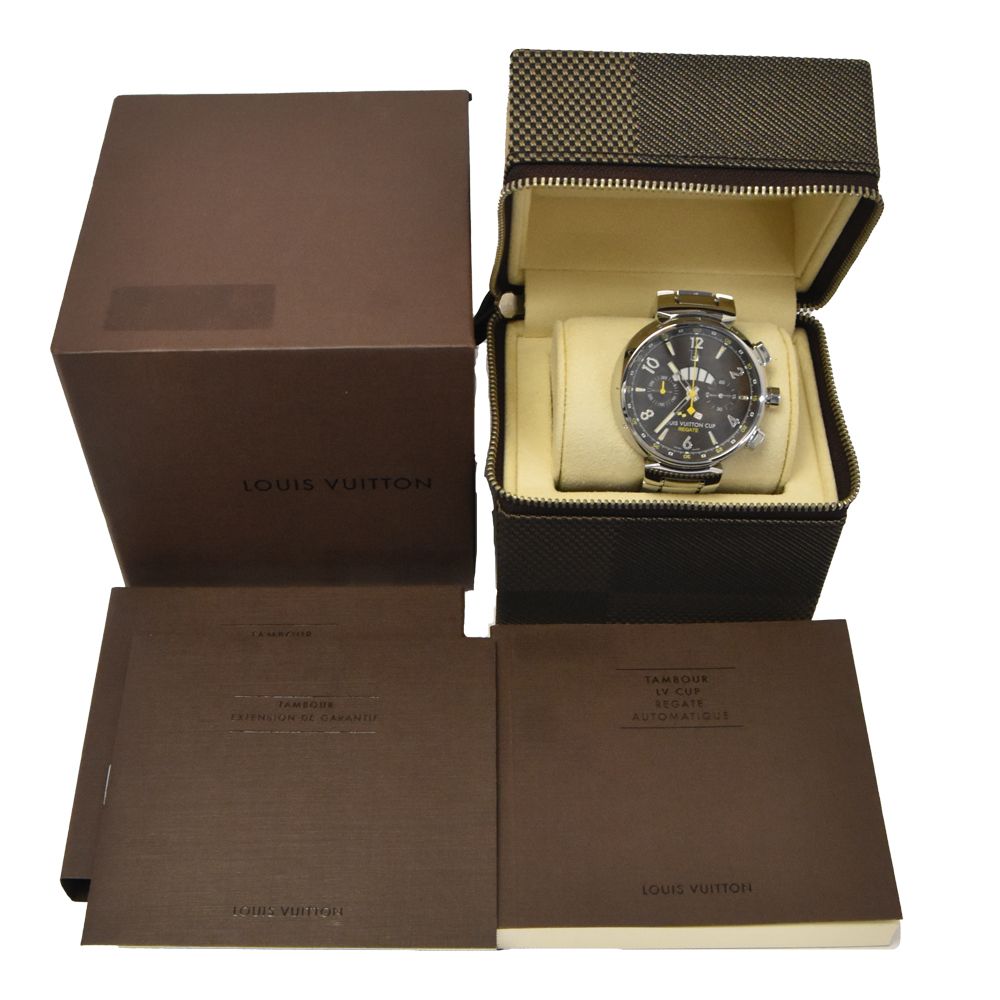 ルイ・ヴィトン LOUIS VUITTON Q1021 タンブール クロノ レガッタ