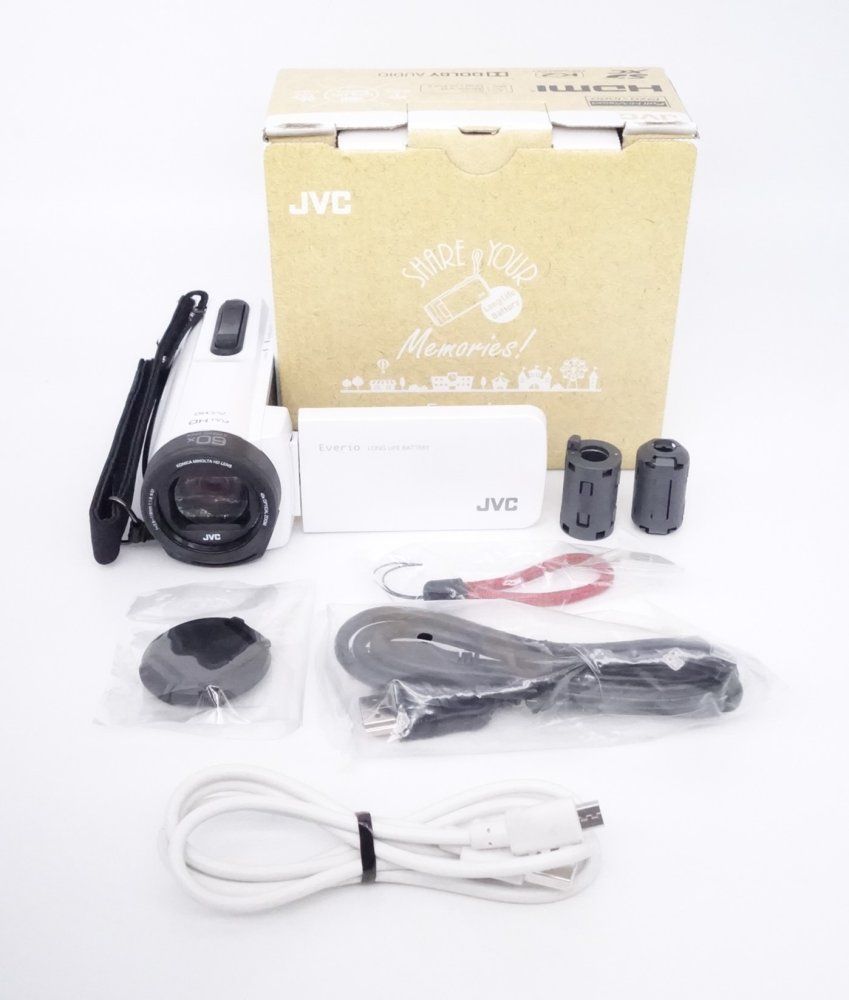 上品 JVCケンウッド ビデオカメラ Everio 32 GB ホワイト GZ-F 270-W S 12005 A
