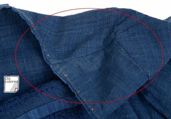 45rpm 45R 藍染刺繍デザインブラウス 青 - メルカリ