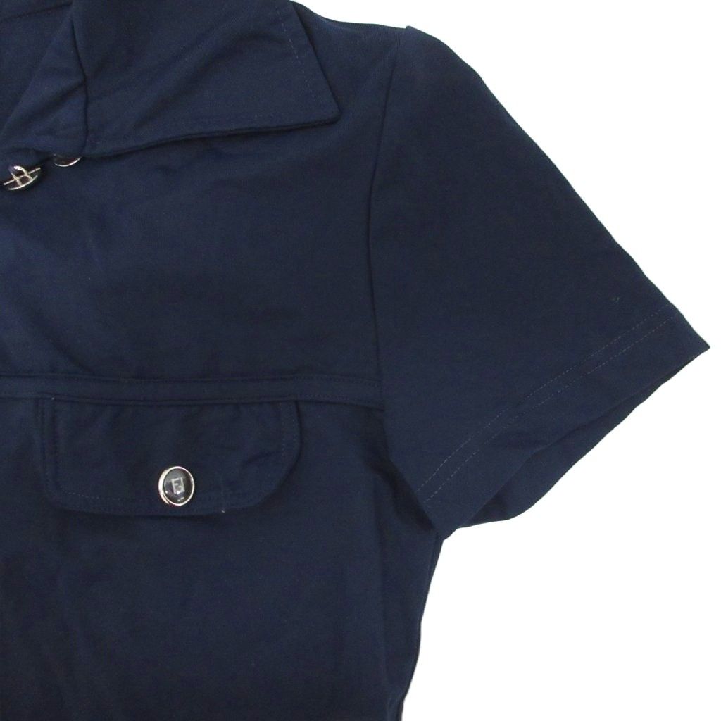 フェンディ FENDI 美品 ヴィンテージ ワンピース 半袖 ひざ丈 ミニ