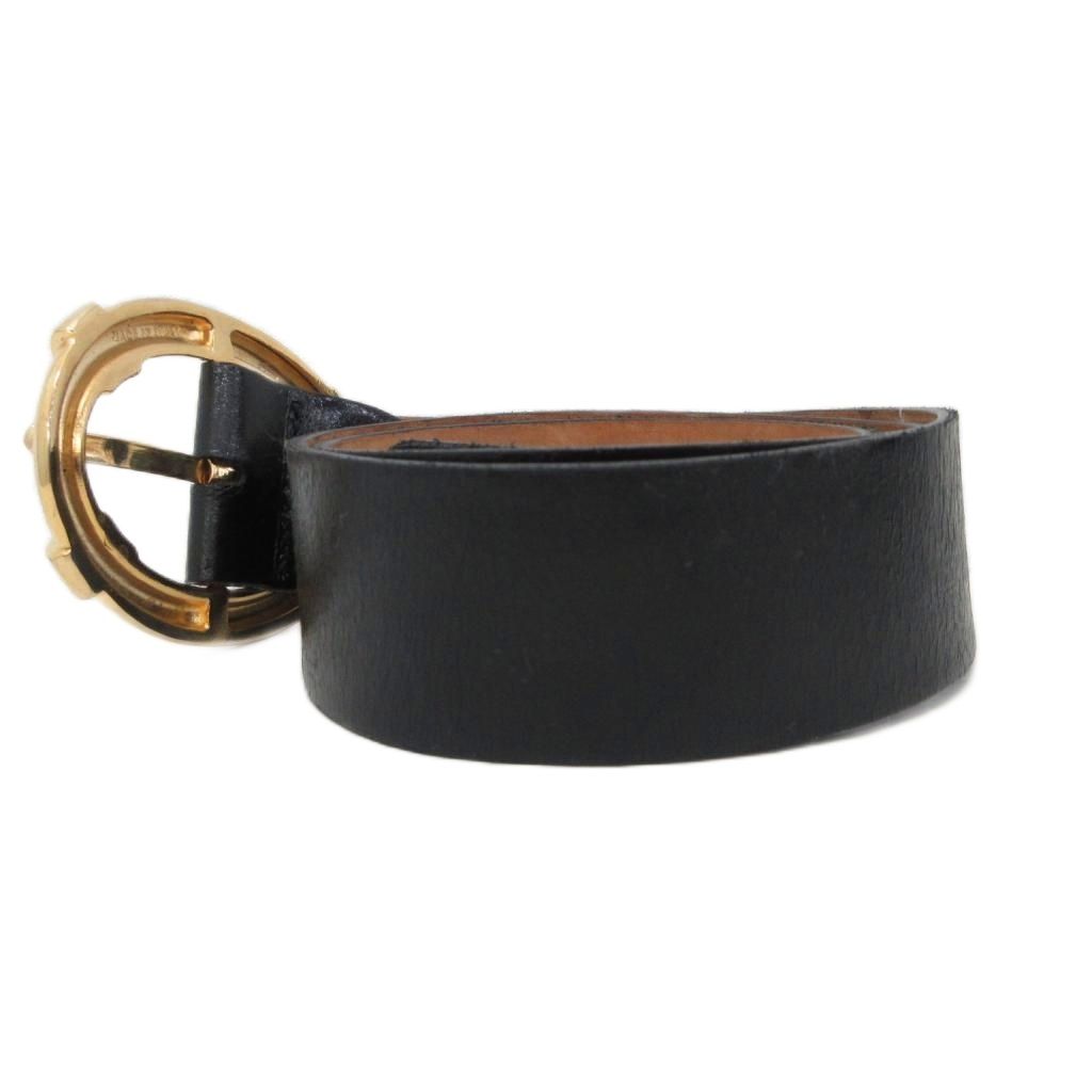 ガリアーノ GALLIANO バックル ベルト ゴールド金具 レザー 皮革 80