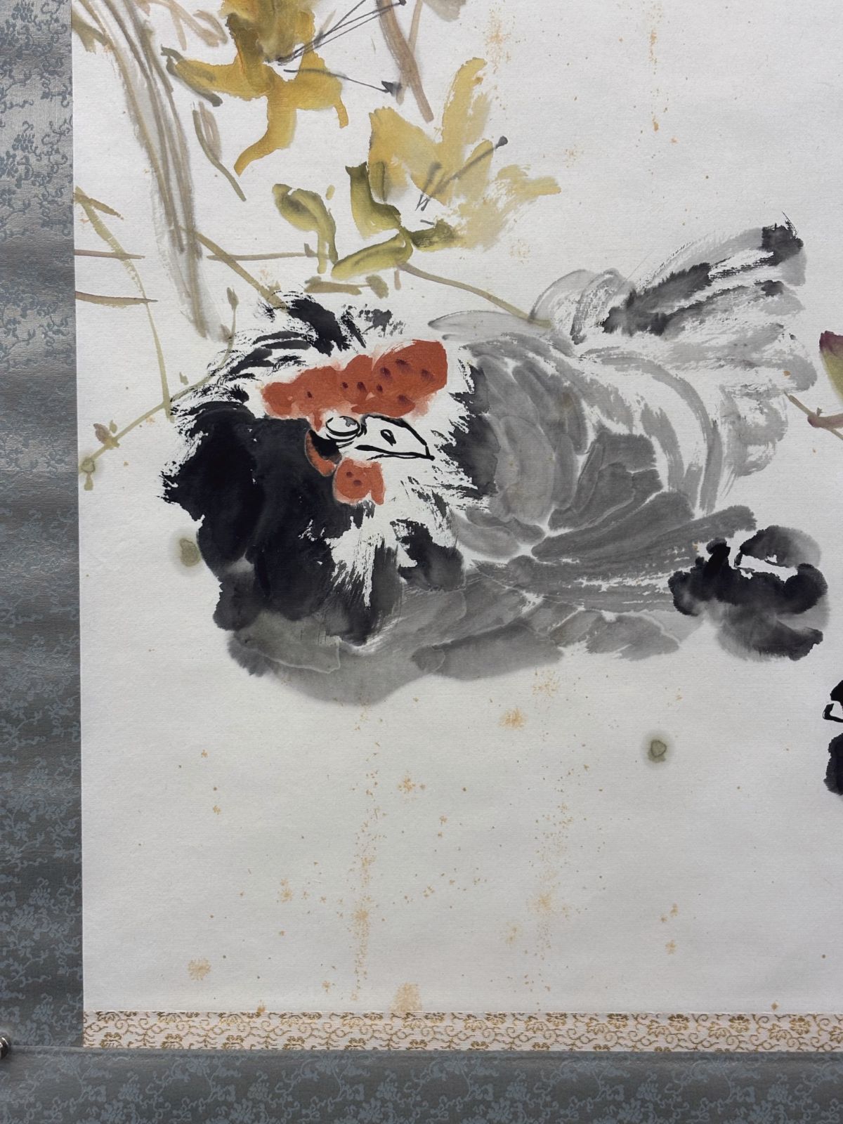 母子図 鶏の親子