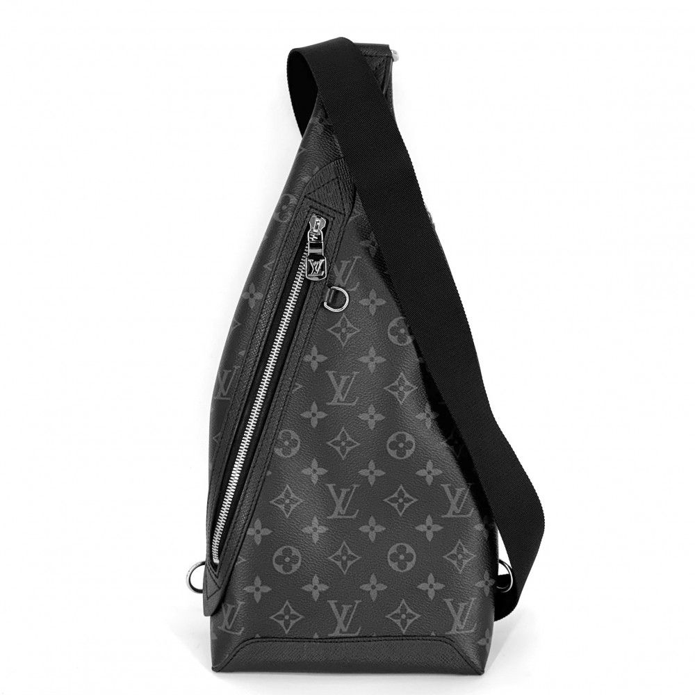 ルイヴィトン ボディバッグ メンズ デュオスリングバッグ クロスボディバッグ 肩掛け 斜め掛け LOUIS VUITTON M 30936 モノグラムエクリプス タイガラマ ブラック 黒 シルバー金具 品