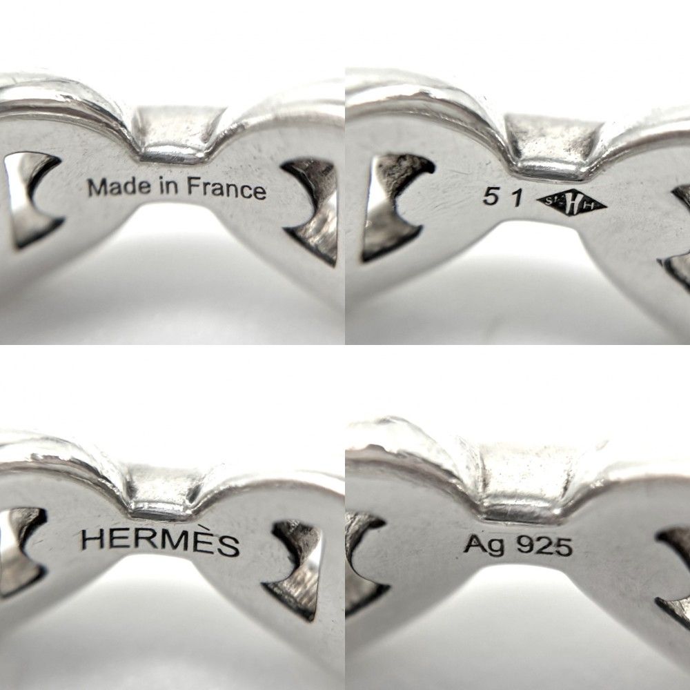  エルメス 指輪 メンズ シェーヌダンクル アンシェネ ジュエリー 小物 HERMES シルバー925 約11号 約5.5 g 品 その他 アクセサリー