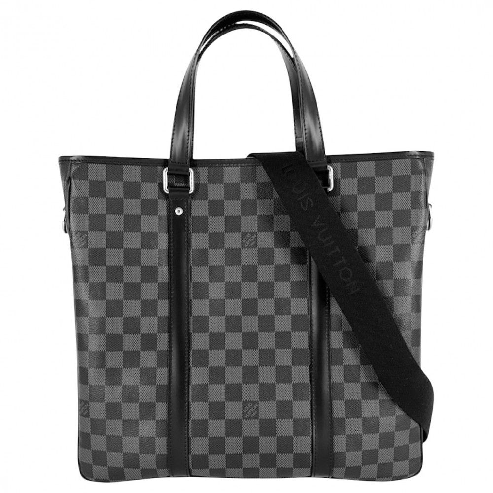 ルイヴィトン ビジネスバッグ メンズ ダミエグラフィット タダオ ハンドバッグ ブリーフケース 肩掛け 斜め掛け ショルダーバッグ 2 WAY LOUIS VUITTON N 41259 ブラック 黒 シルバー金具 品