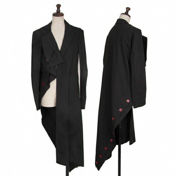 ヨウジヤマモト ファムYohji Yamamoto FEMME ボタンデザイン変形
