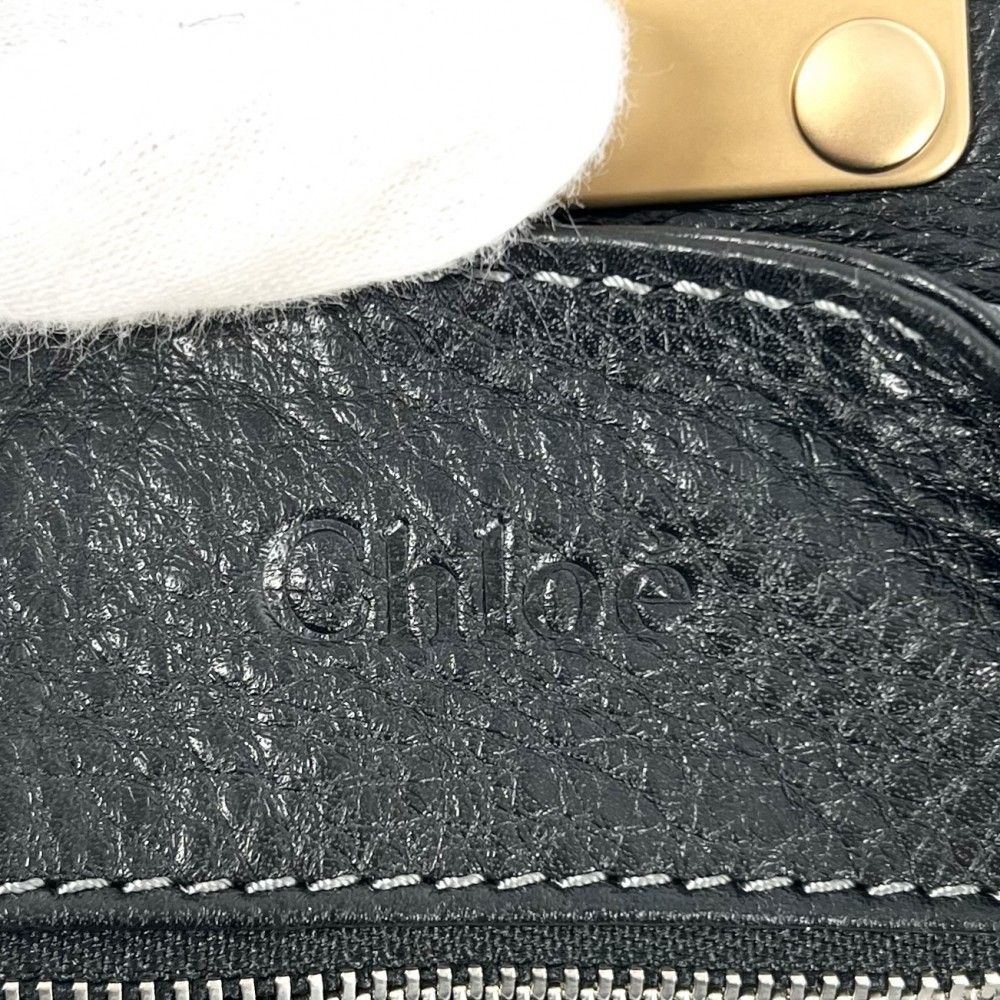 Chloe ブラックレザー ハンドバッグ ゴールド金具 楽天市場】【バッグ】Chloe クロエ エクリプス トートバッグ