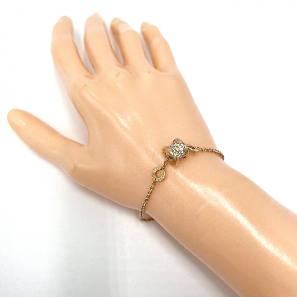 ブルガリ ブレスレット レディース ビーゼロワン ジュエリー アジャスター付き B-zero 1 Au 750 PG 18金 BVLGARI K 18ピンクゴールド ダイヤモンド ゴールド 約8.1 g 品