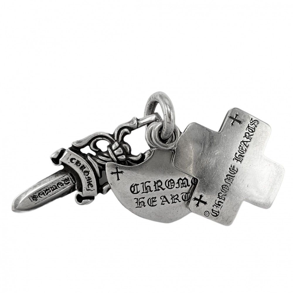 クロムハーツ ペンダントトップ メンズ ダガー スリートリンケッツ ジュエリー CHROME HEARTS シルバー925 約23.8 g 品