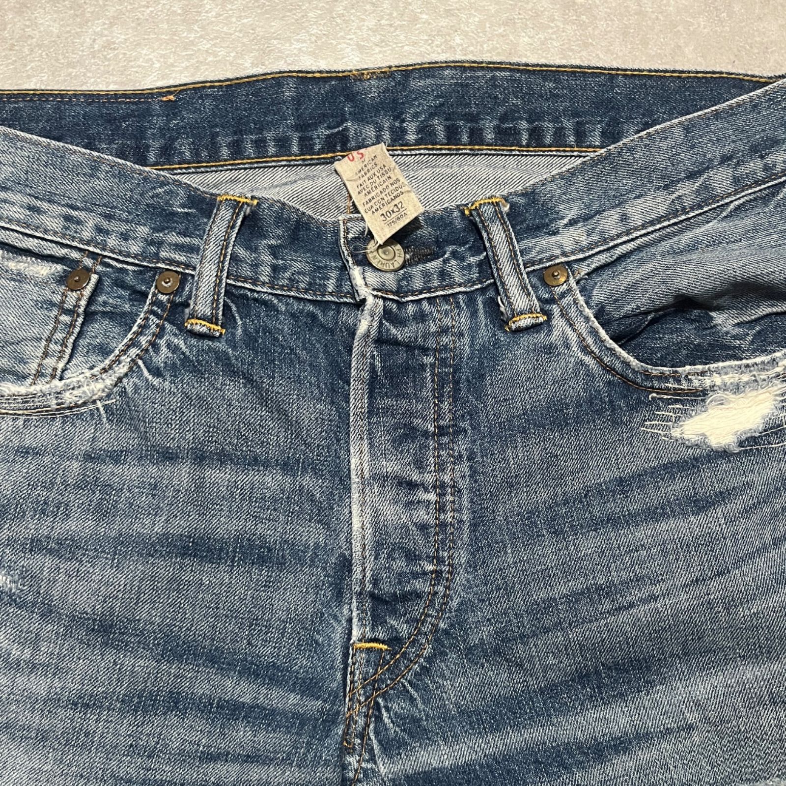 レア ジョニーデップ 来日着用 RRL ラルフローレン ダメージリペア