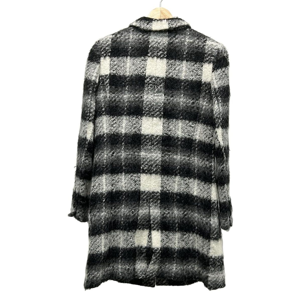 HYALINES(ハイアリン) コート サイズ38 M レディース美品 - 白×黒  