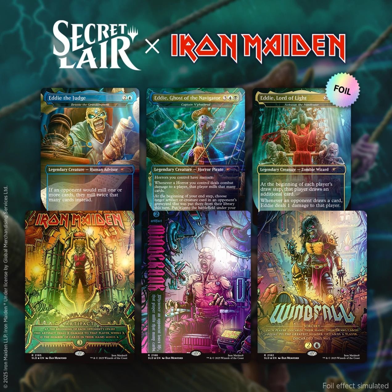 Secret Lair x Iron Maiden Eddie Unchained Foil​ Edition