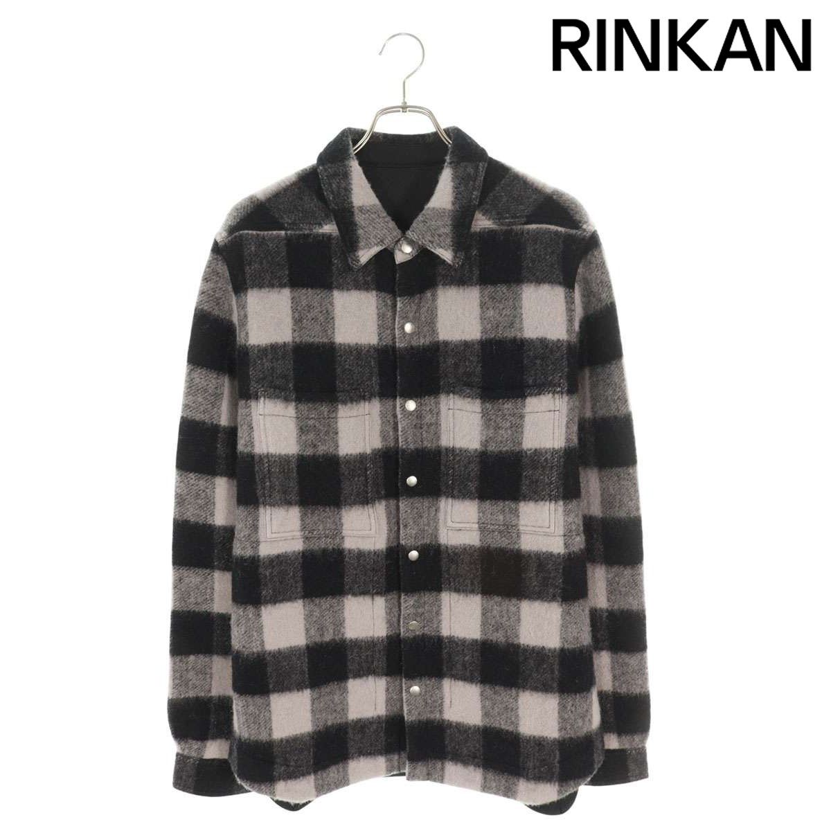 リックオウエンス 25 AW WJP フランネル チェック アウターシャツブルゾン メンズ 50