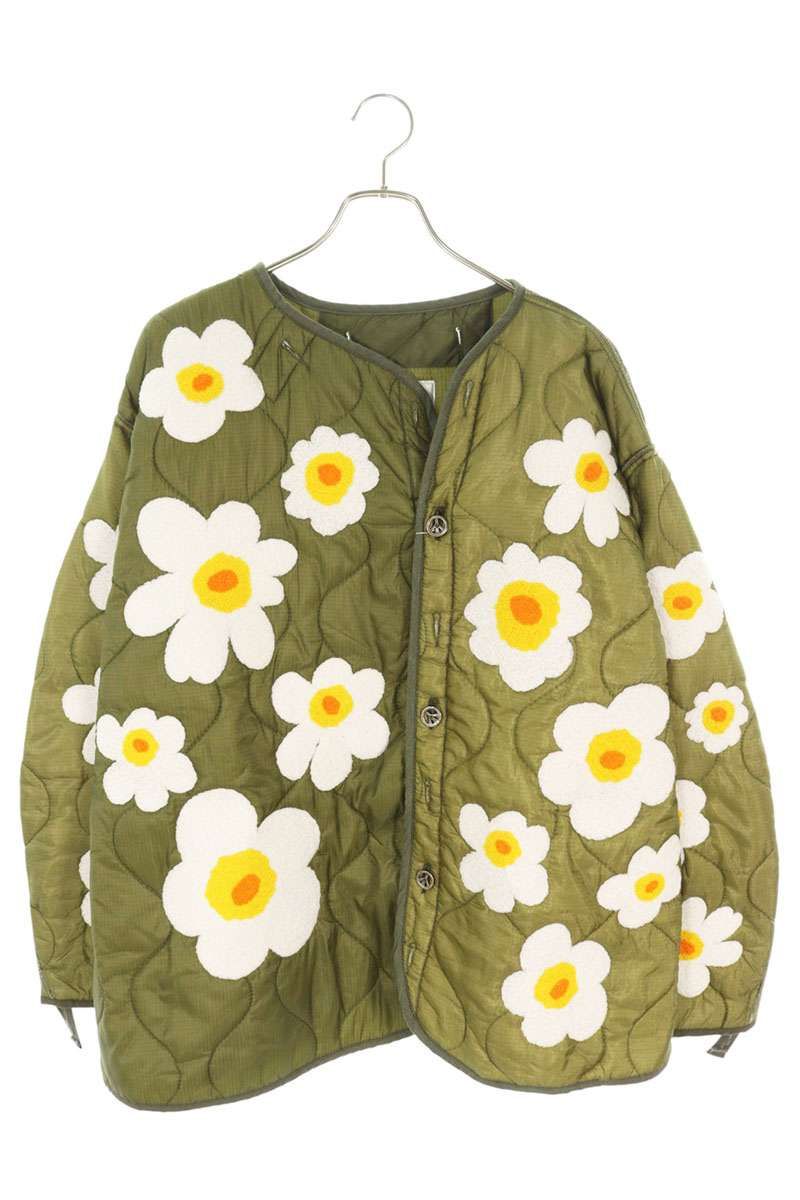 レディメイド LINER JACKET|KHAKI RE-NY-KH-00-00-260 フラワー刺繍ライナーブルゾン メンズ