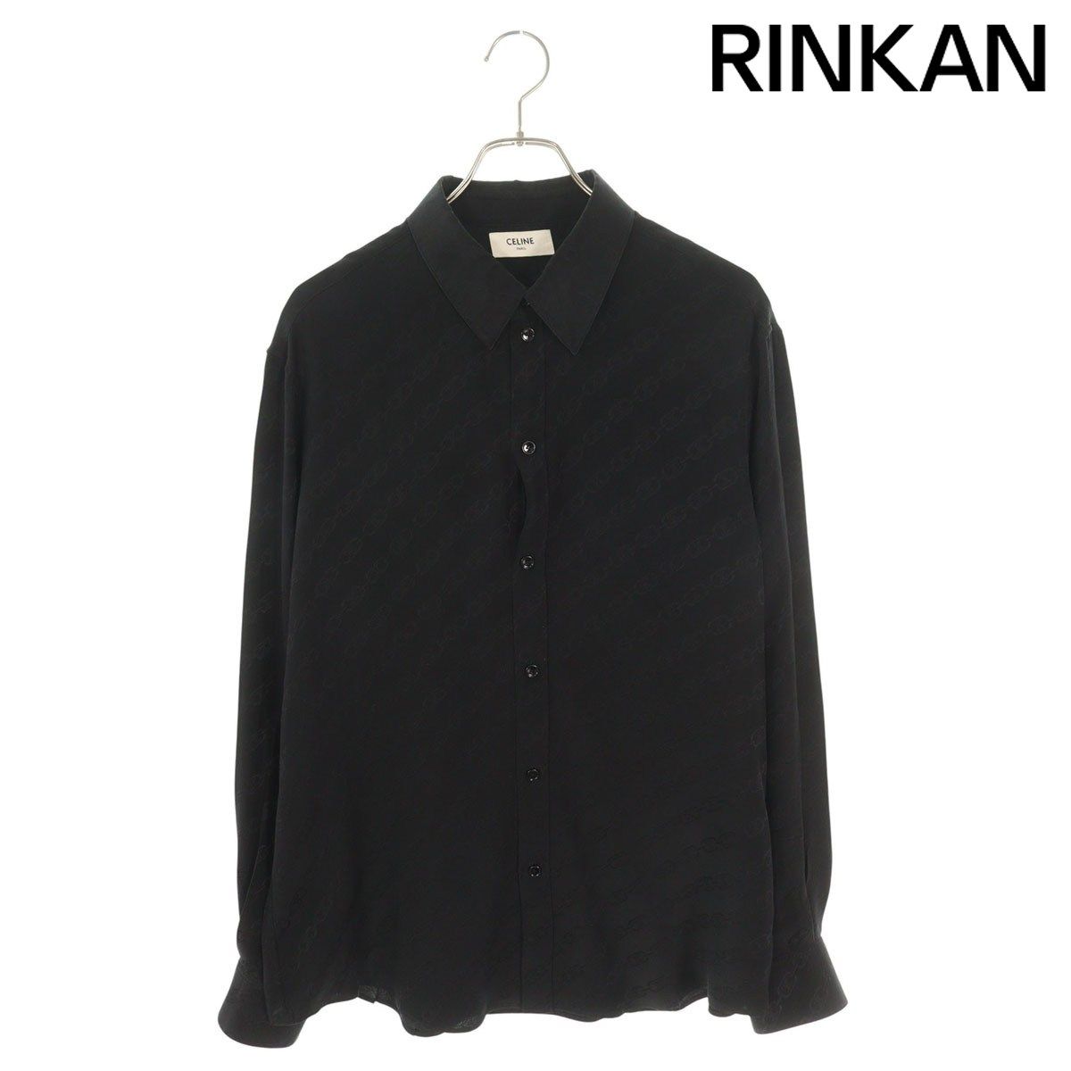 セリーヌ 2C028876H トリオンフ総柄シルク長袖シャツ メンズ 43 - メルカリ