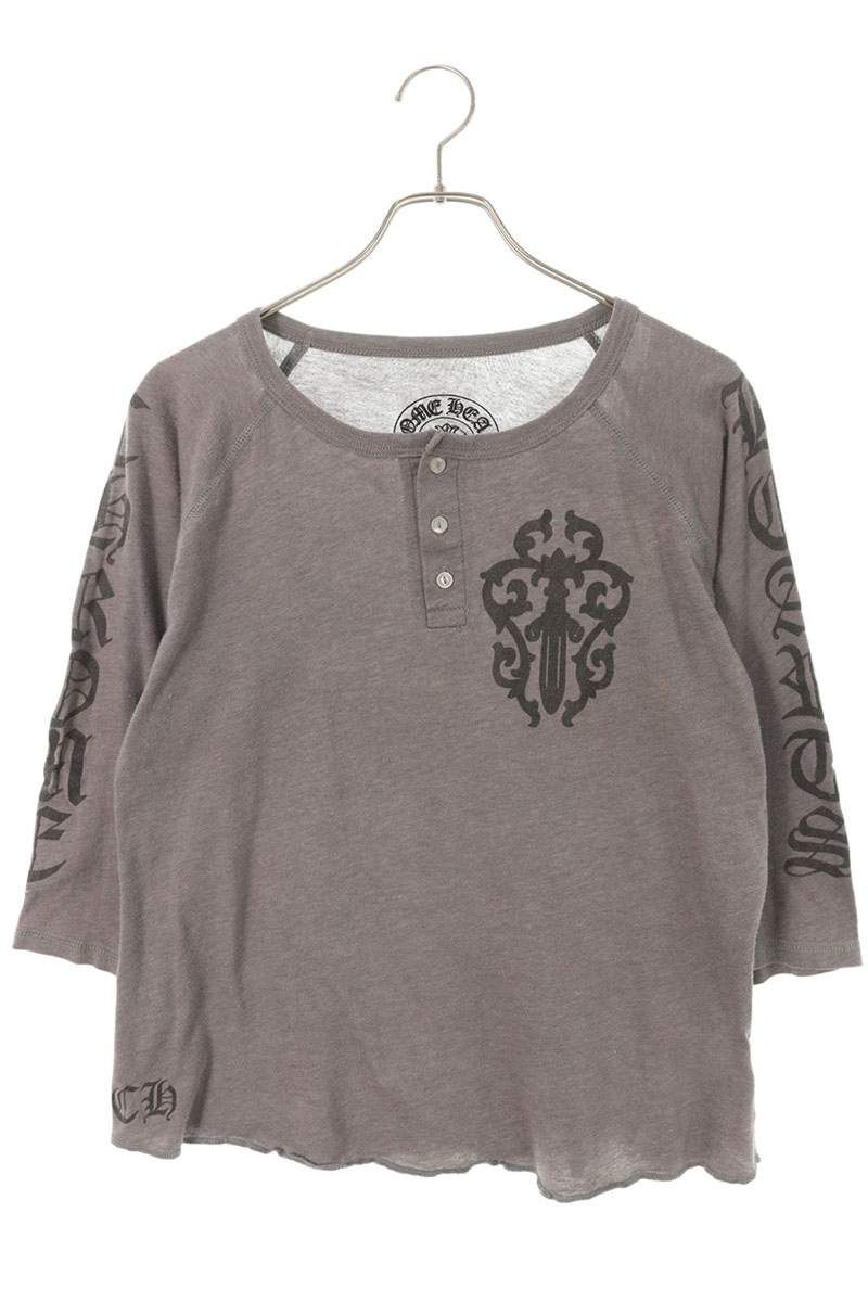 クロムハーツ CH L/S /2 バックセメタリープリントヘンリーネック7分丈