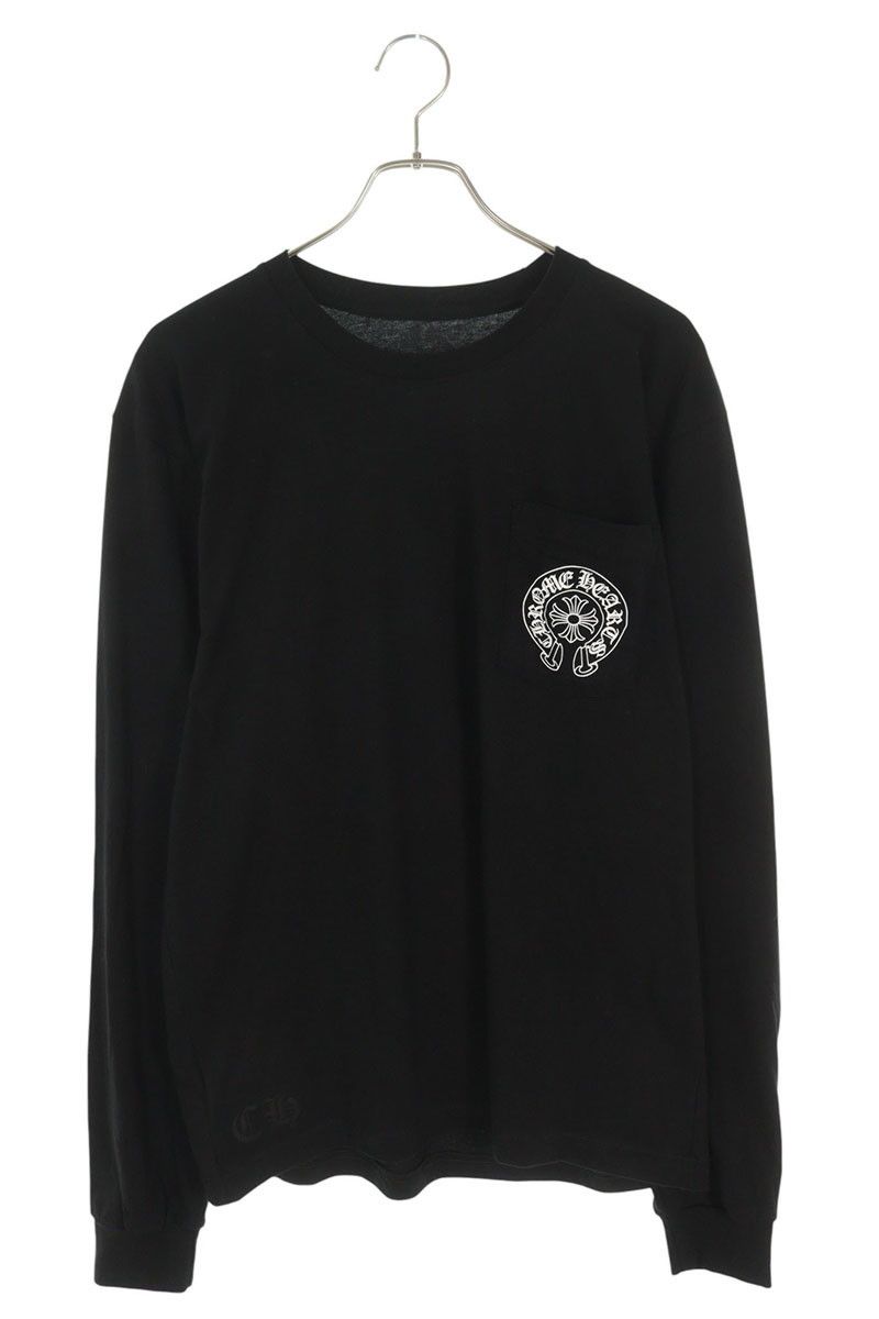 クロムハーツ CH L|S LTD ラスベガス 袖フローラルクロスプリント長袖カットソー メンズ L 七分 長袖カットソー トップス メンズ