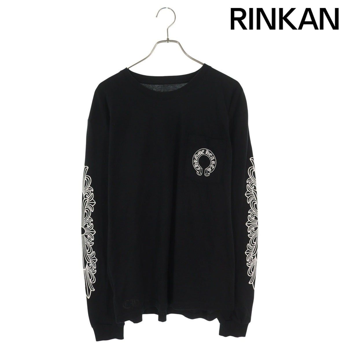 クロムハーツ CH L S 1 バックホースシュー袖フローラル長袖カットソー メンズ XL