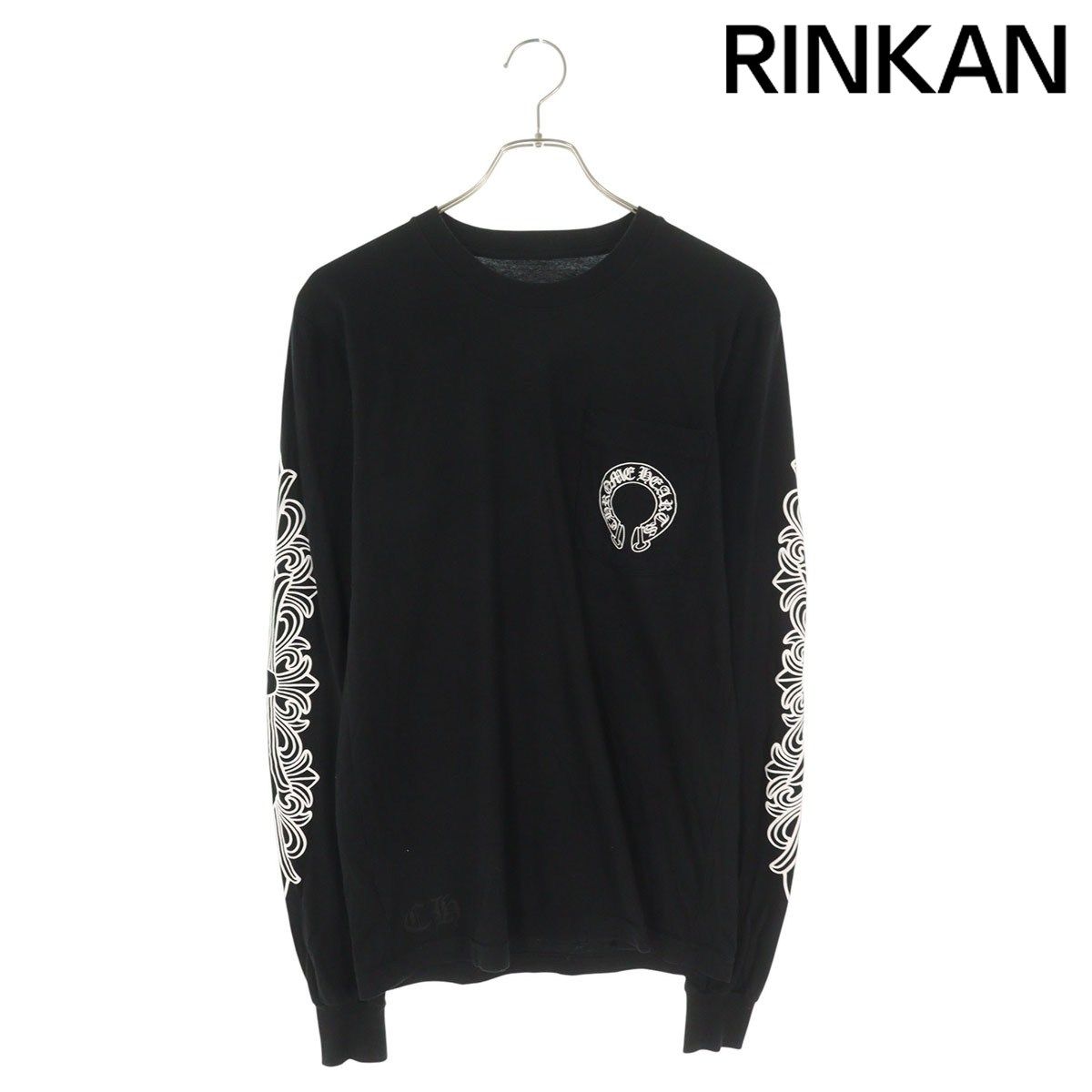 クロムハーツ CH L S 1 バックホースシュープリント長袖カットソー メンズ