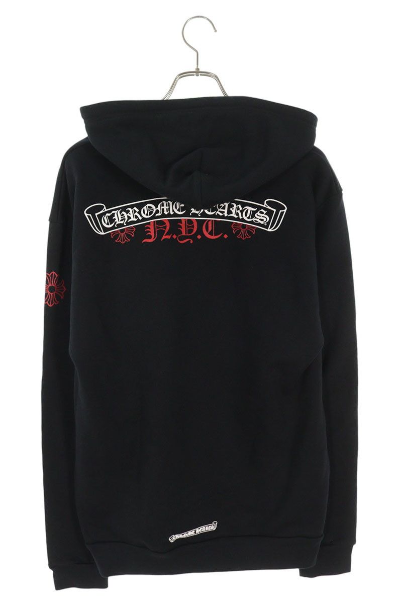 クロムハーツ SWTSHRT HD ZIP ニューヨーク限定スクロールラベル