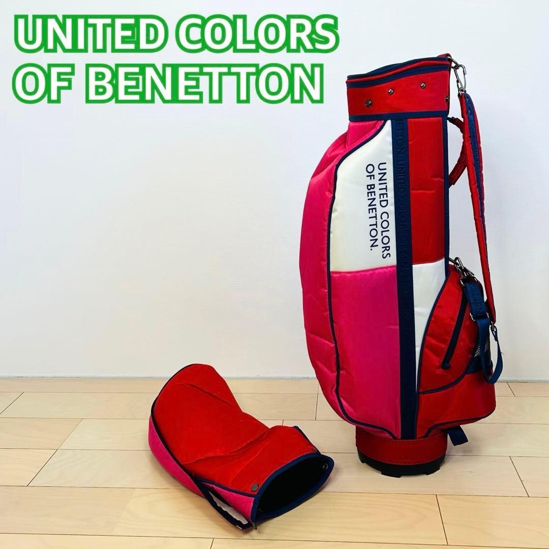 UNITED COLORS OF BENETTON ゴルフバッグ BENETTON ベネトン ゴルフキャディバッグ ヘッドカバー付 - メルカリ