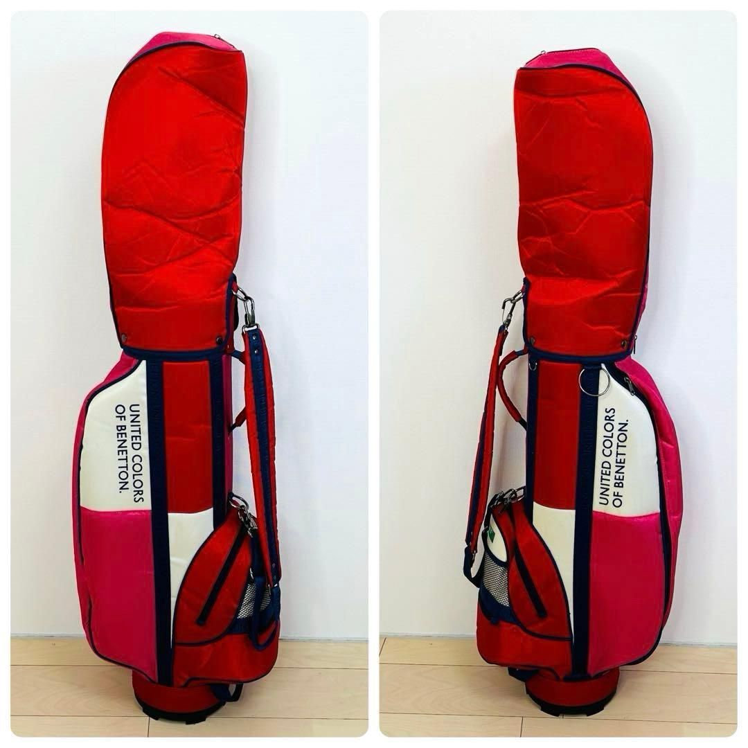 BENETTON ベネトン ゴルフキャディバッグ ヘッドカバー付 - メルカリ