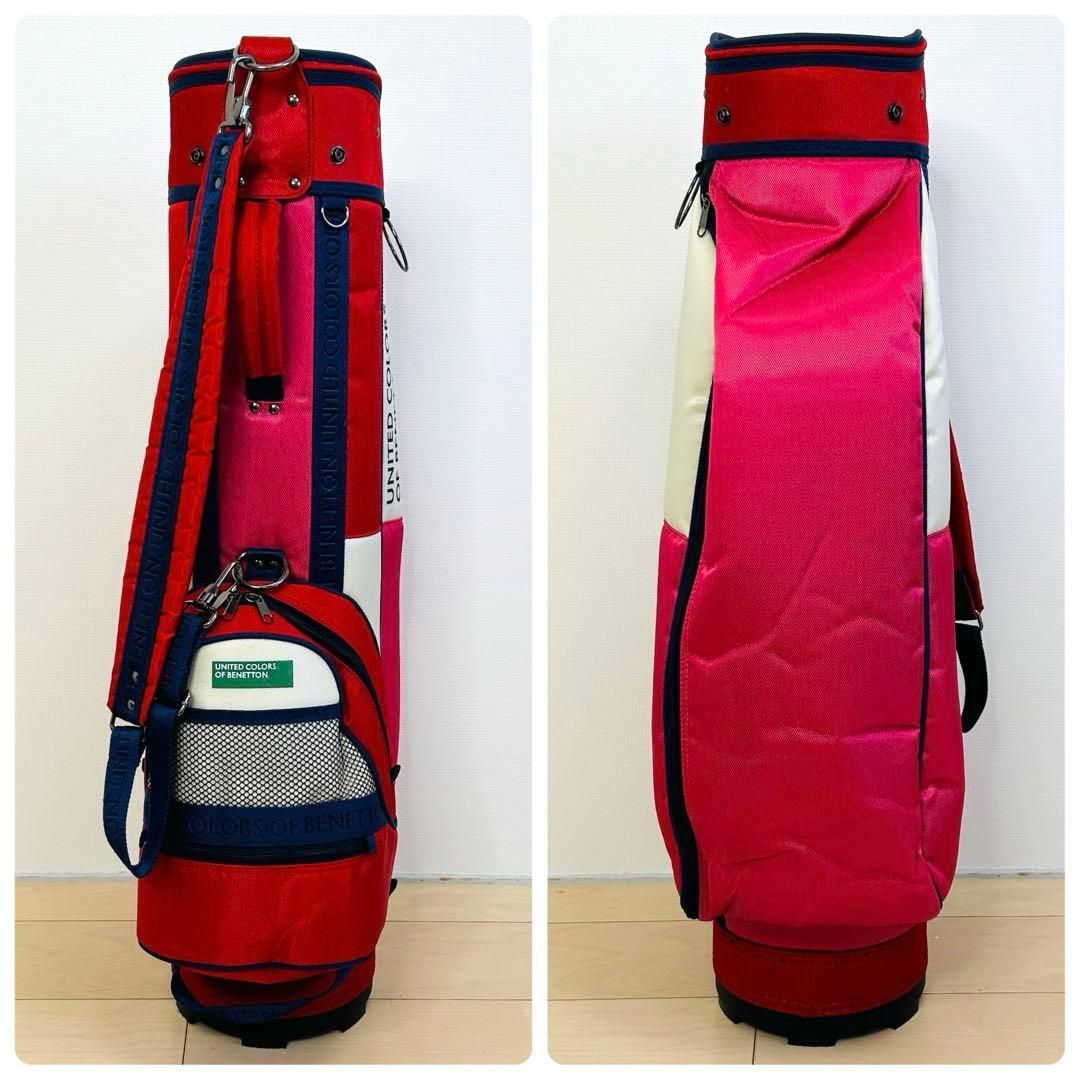 UNITED COLORS OF BENETTON ゴルフバッグ BENETTON ベネトン ゴルフキャディバッグ ヘッドカバー付 - メルカリ