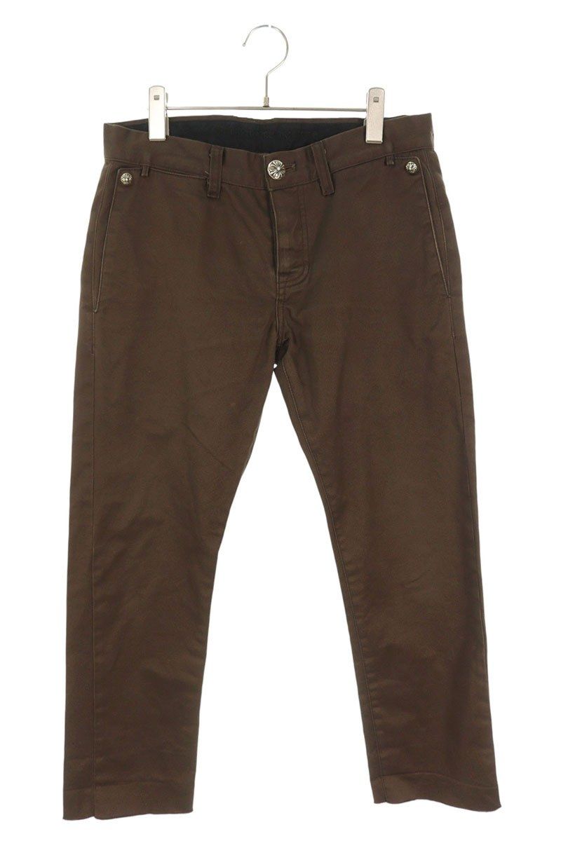 クロムハーツ CHINOS クロスボールボタンコットンチノロングパンツ メンズ MD
