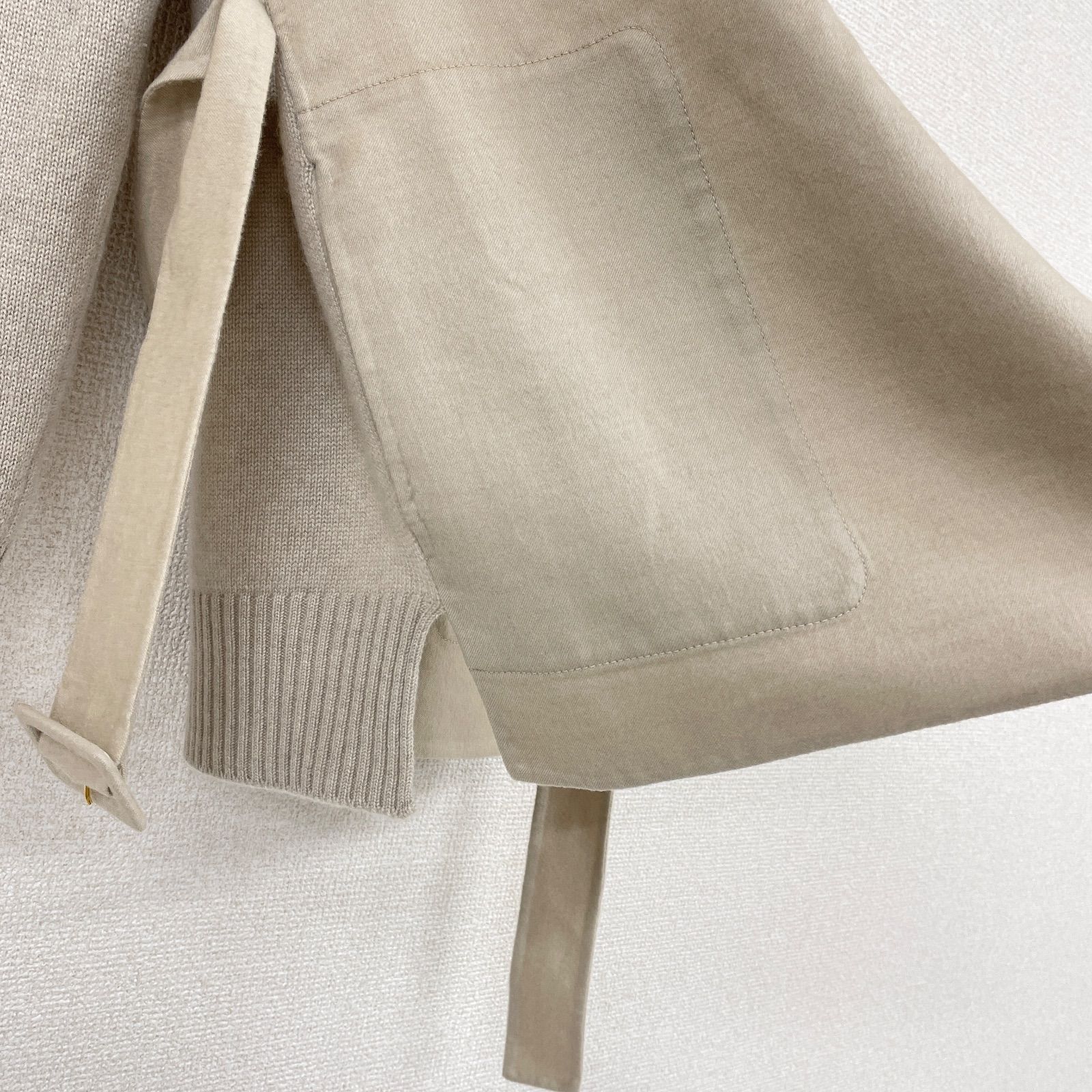 AGNONA アニオナ カシミヤコート ジャケット ニット切替 ダブル