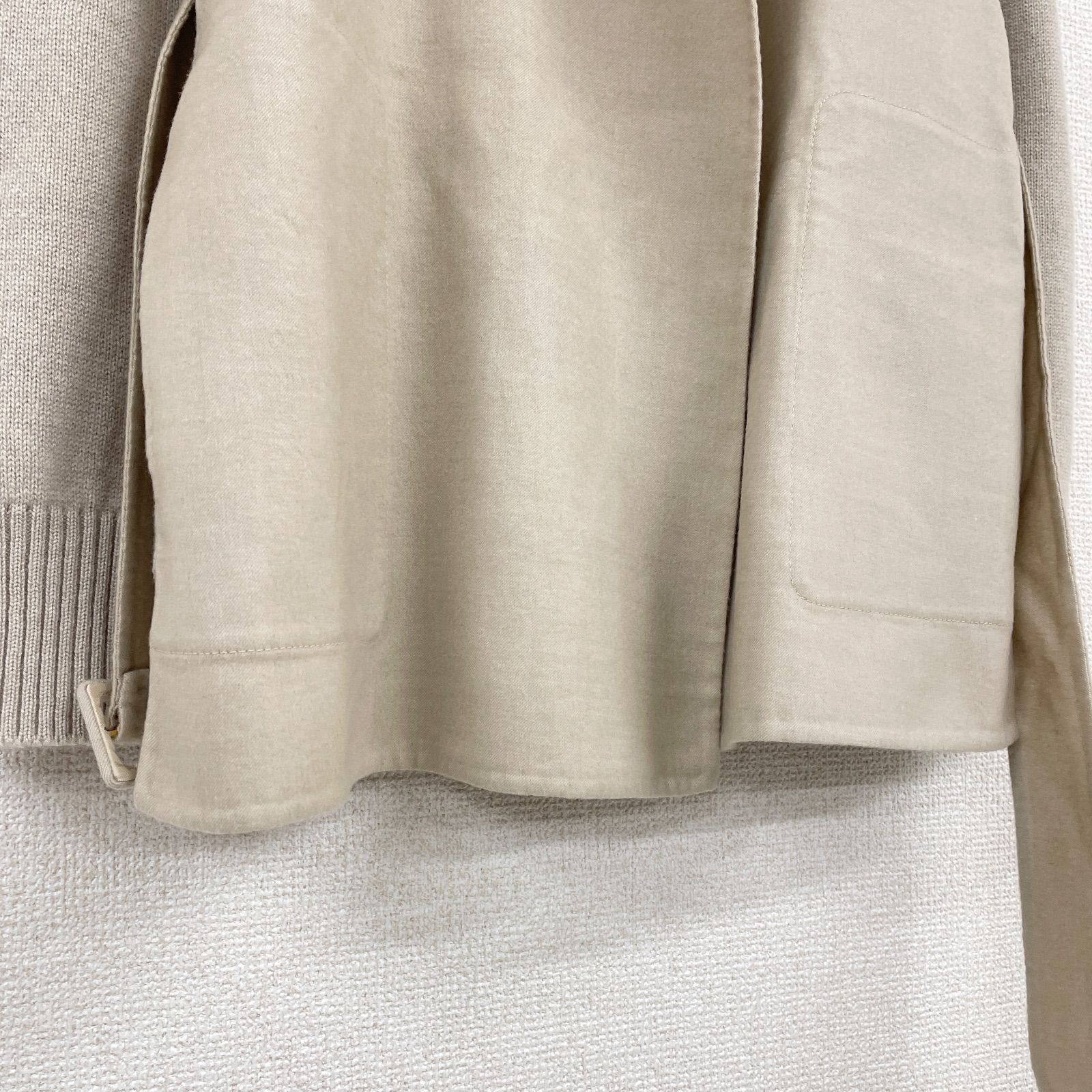 AGNONA アニオナ カシミヤコート ジャケット ニット切替 ダブル