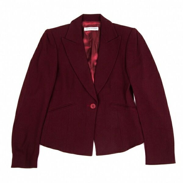 エンポリオアルマーニEMPORIO ARMANI ウール1Bピークドラペル