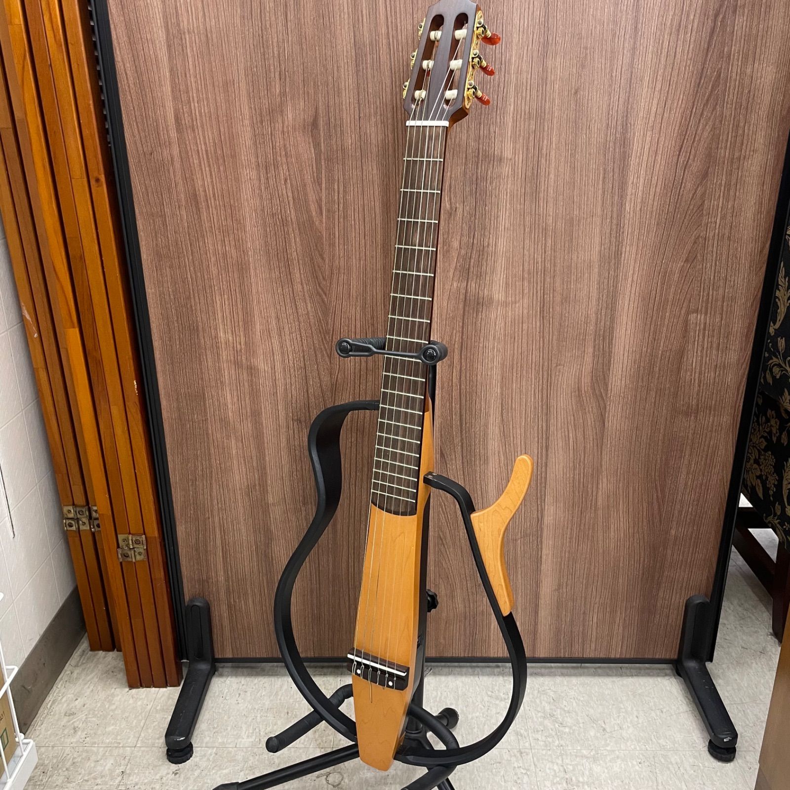 中古品】 YAMAHA ヤマハ サイレントギター SLG-100N 純正ソフトケース
