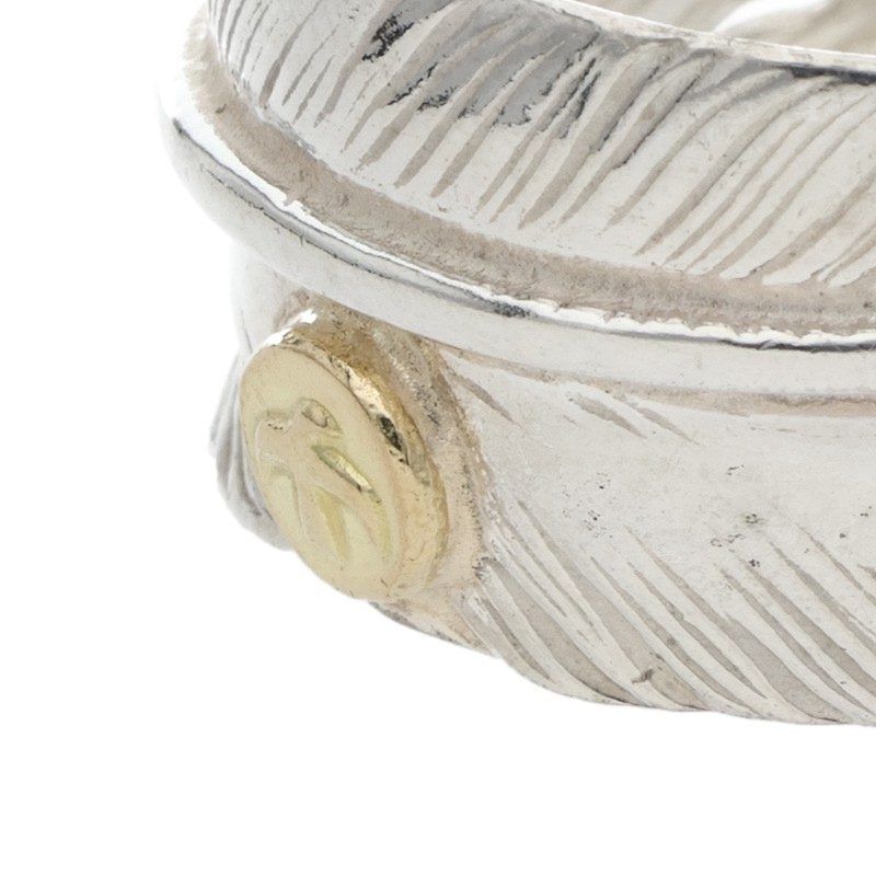 ゴローズ　プレーン特大フェザー　メタル付きフェザーリングセット ◇ 【メタル付き特大フェザーセット】 goro'sのシンボルとも言える