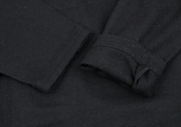 イッセイミヤケISSEY MIYAKE フロントドレープデザインカットソー 黒9