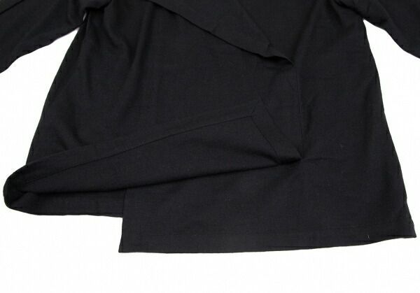 イッセイミヤケISSEY MIYAKE フロントドレープデザインカットソー 黒9