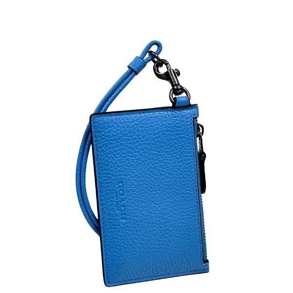 コーチ メンズ カードケース COACH レディース レザー ジップ ランヤード カード ケース CAJ 45 QBPOL プール
