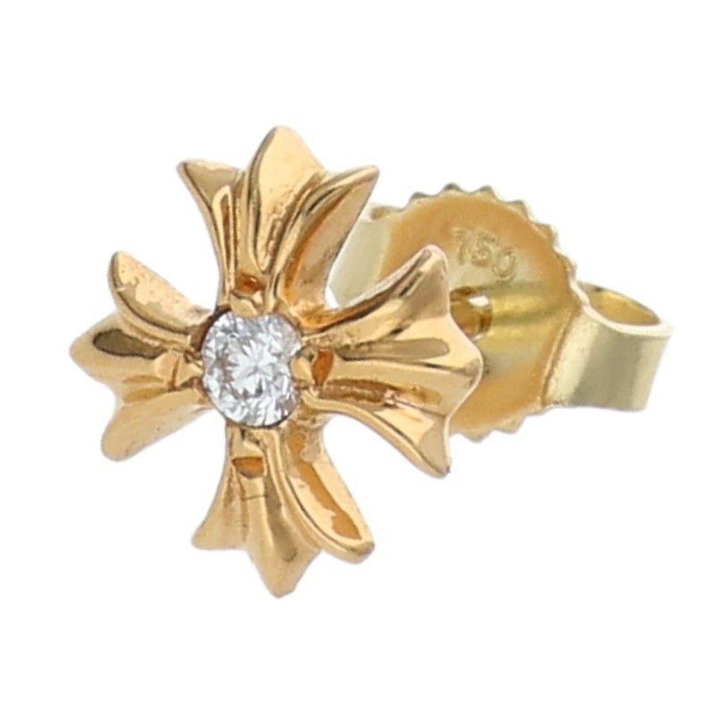 クロムハーツ 22K No2 CH PLS DIA/22KCHプラススタッド 1ダイヤ