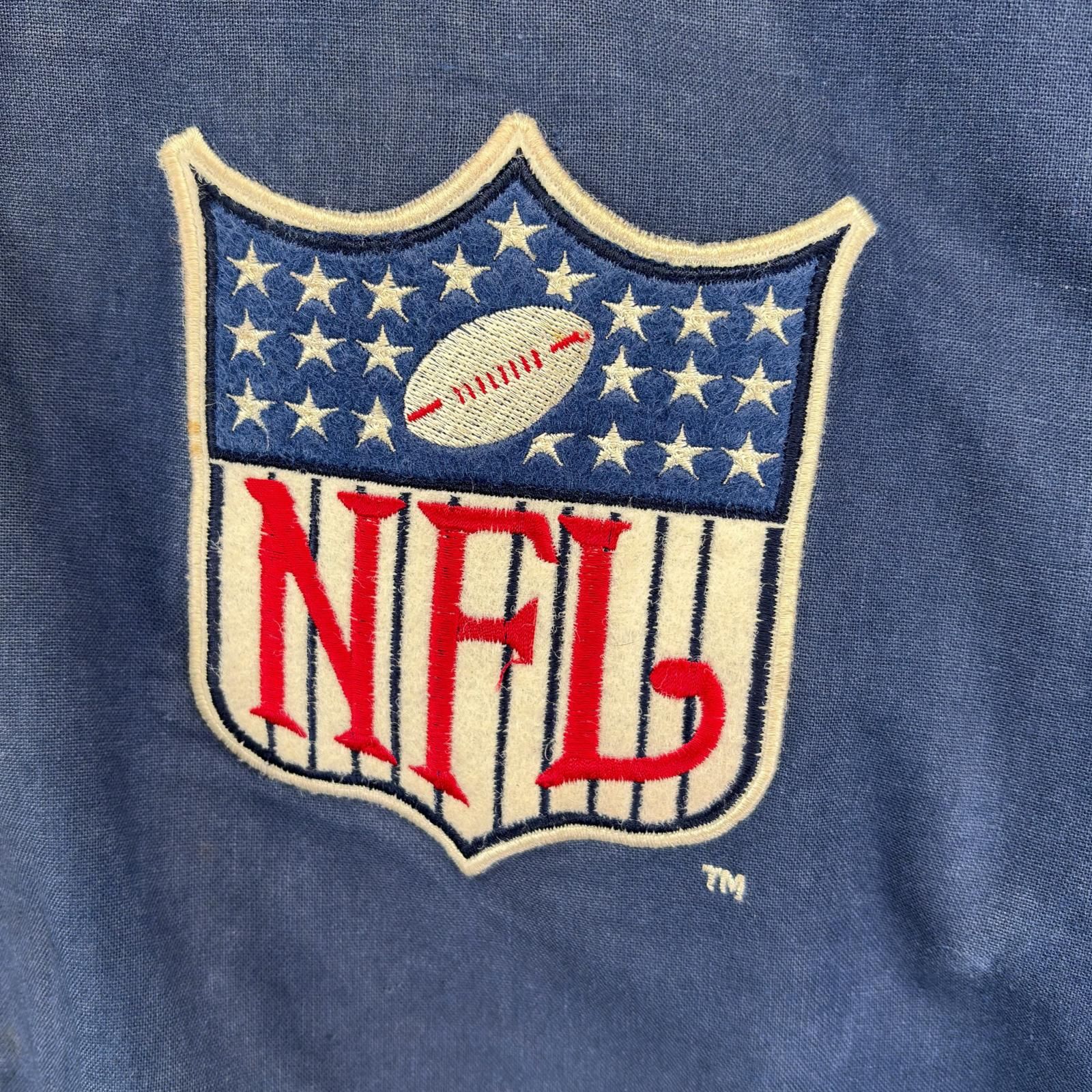 古着 MIRAGE スタジャン 大きいサイズ NFL ビックワッペンロゴデザイン