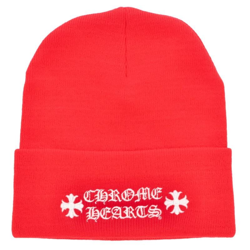 クロムハーツ WOOL WATCH CAP ロゴ刺繍ビーニー帽子 メンズ - メルカリ