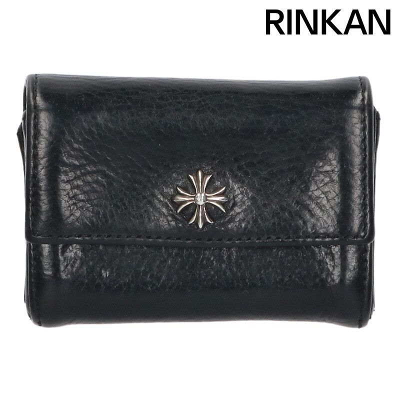 クロムハーツ TINY WALLET タイニーウォレット CHプラスボタンレザー