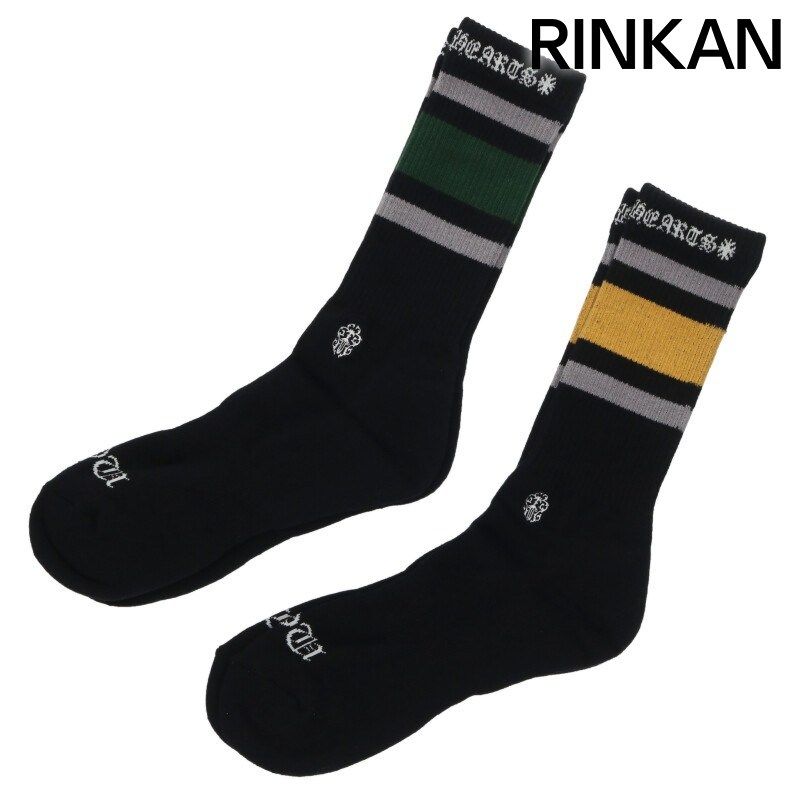 クロムハーツ SOCKS OLD ENGLISH 2 PK イングリッシュソックス メンズ L