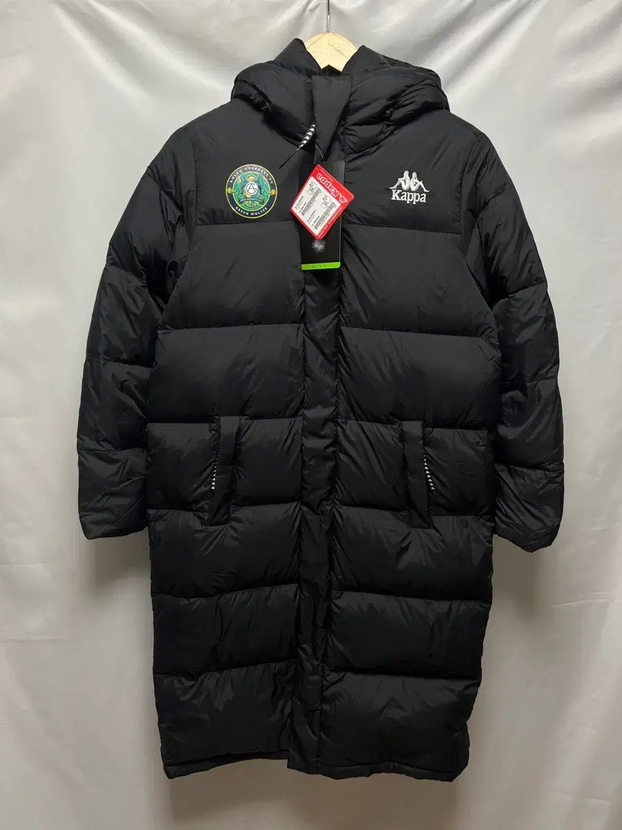 |M Kappa カッパ 安山グリーンーズ ダックダウン ブラック ロング丈 ダウンジャケット