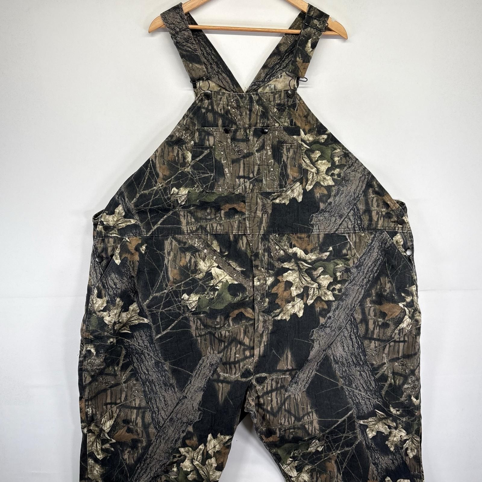 古着 USA製 オーバーオール リアルツリーカモフラ 大きいサイズ