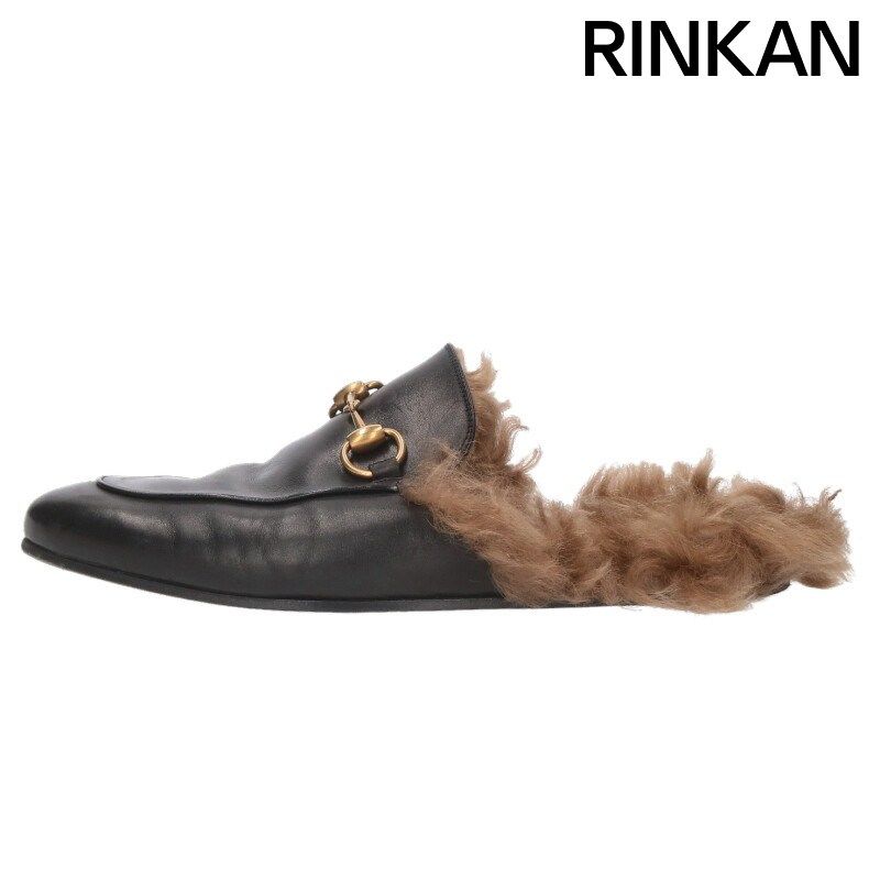 グッチ プリンスタウン ホースビットファーシューズ メンズ 6.5