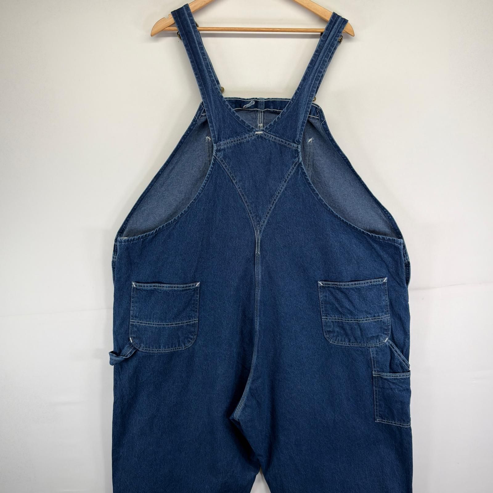 古着 カーハート Carhartt オーバーオール デニム ワンポイントロゴ