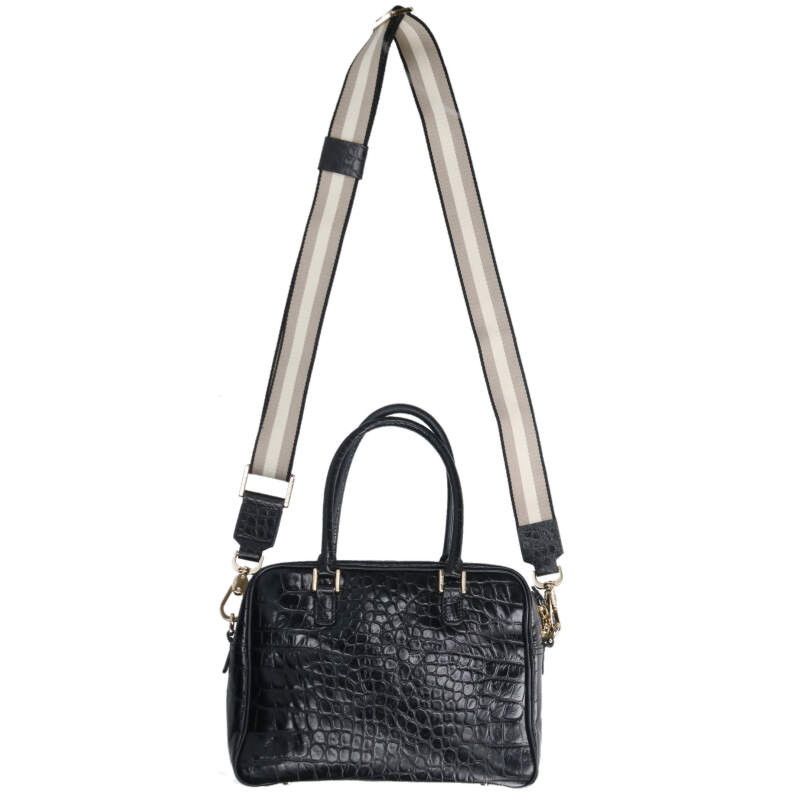 【美品】アニヤハインドマーチ　カーカー　2wayハンドバッグ アニヤハインドマーチ カーカー 最新 クロコ型押し2WAYハンドバッグ