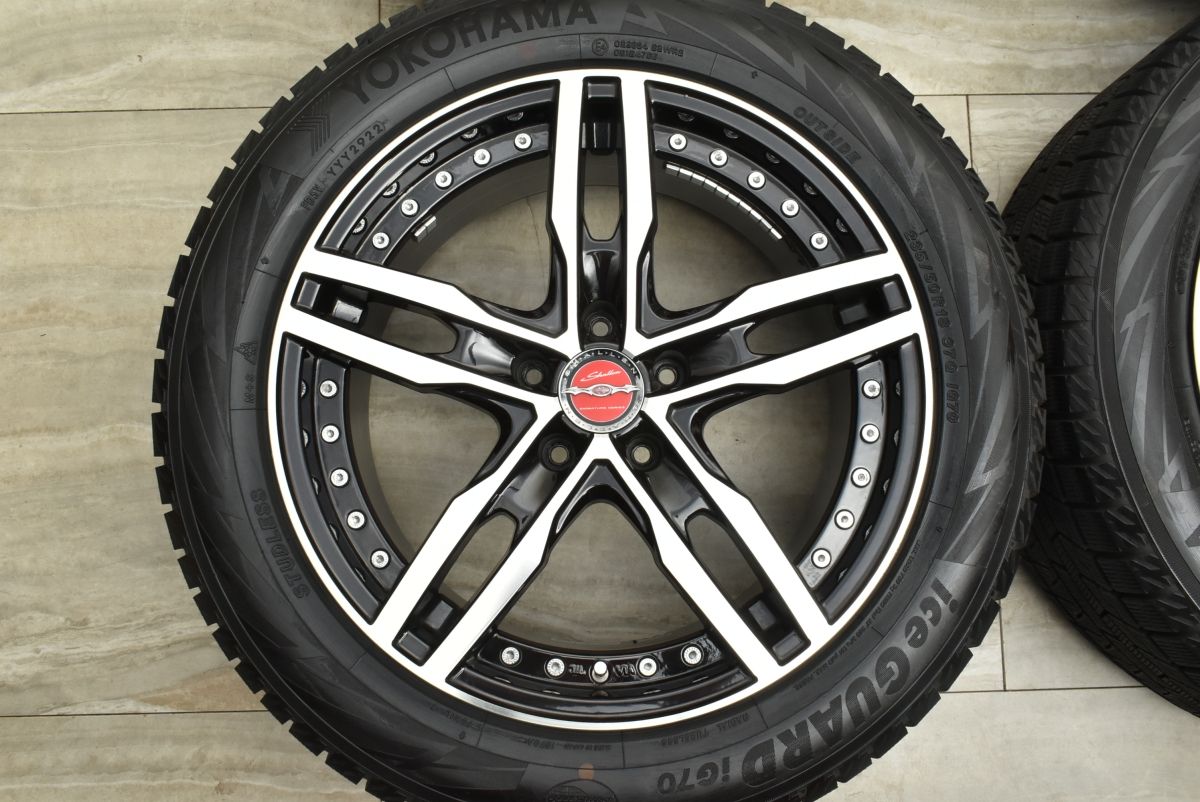  バリ溝 シャレン XF 55 18 in 8 J 38 PCD 114 3 ヨコハマ アイスガード iG 70 235 50 R アルファード ヴェルファイア アウトランダー 18インチ タイヤ ホイールセット