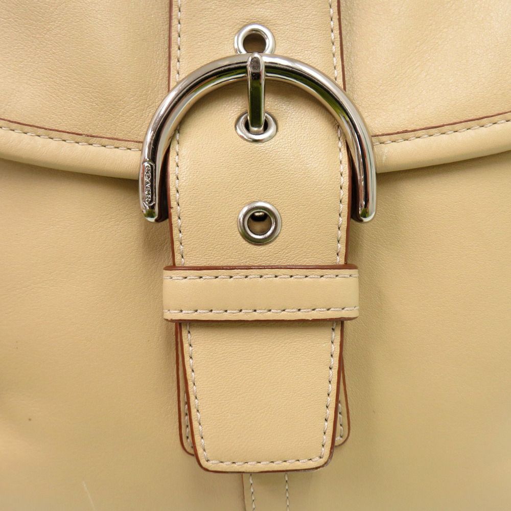 美品 コーチ ソーホー スモール L3Q-9480 レザー ベージュ ショルダー