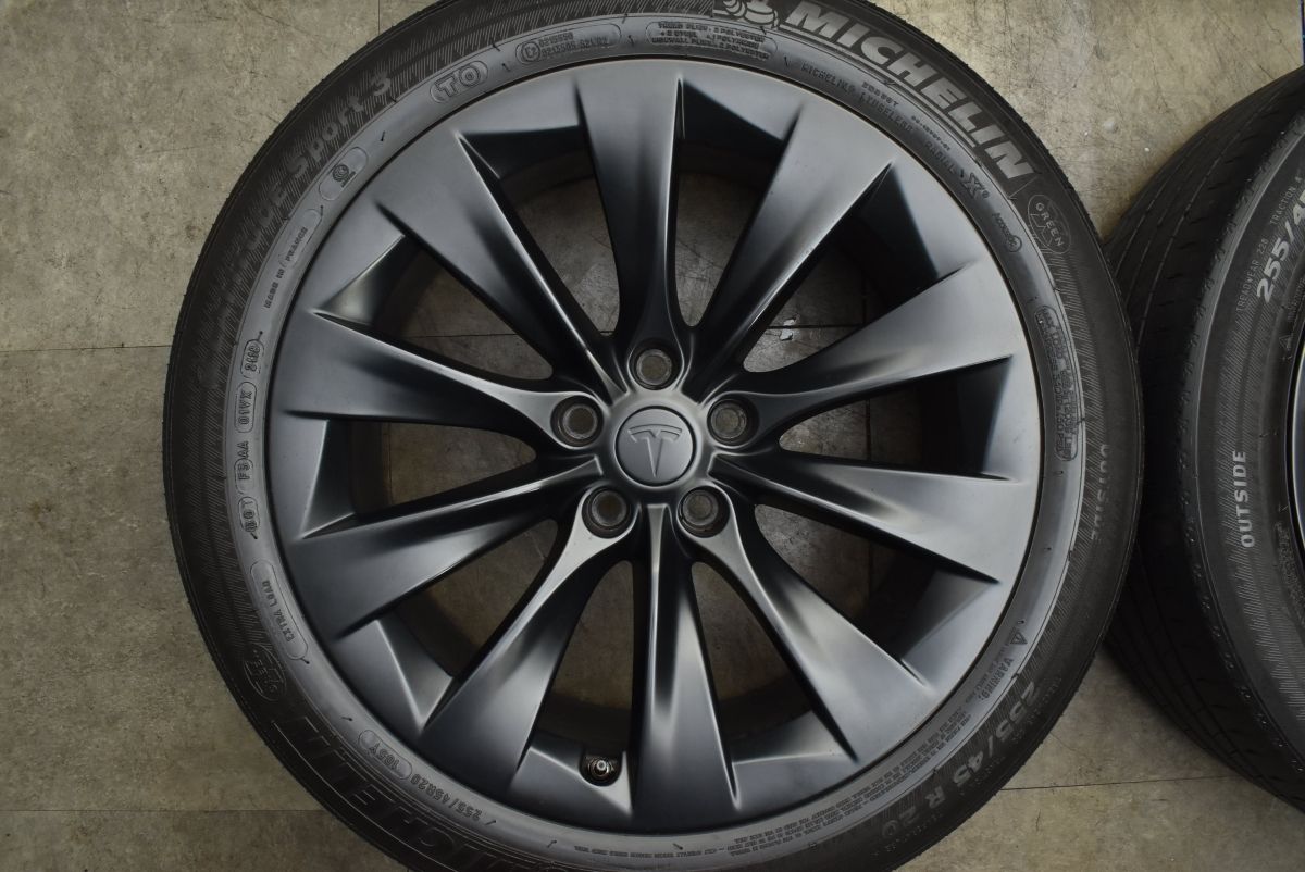  良好品 テスラ モデルX パフォーマンス 20 in 9 J 35 10 ラティチュードスポーツ3 255 45 R 275 TESLA MODEL X 20インチ タイヤ ホイールセット